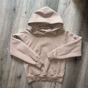 Aritzia TNA Heather Warm Taupe Perfect Hoodie